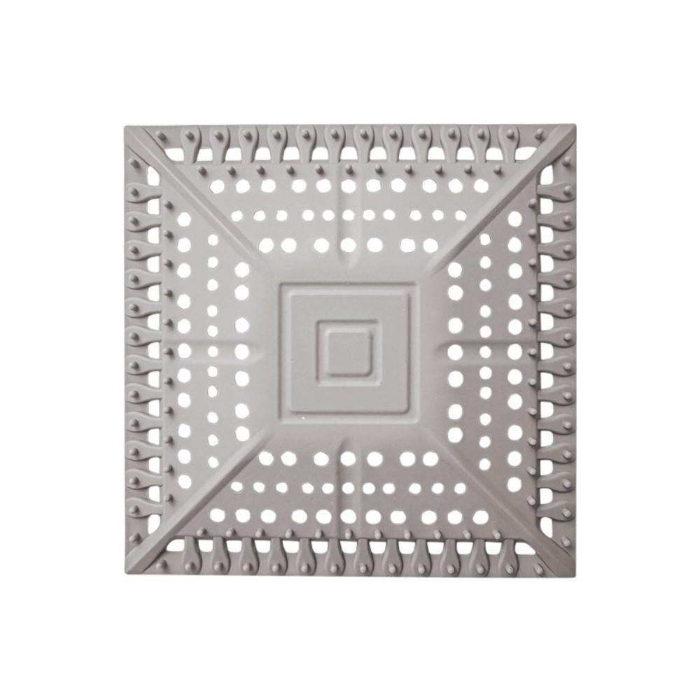 

Silicone Shower Drain Hair Catcher Deodorant Hair Drain Catcher for Floor Drain Sink сірий