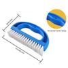 Car Wheel Brush Curved Handle D Shape Tire Brush Fine Bristle Detail Brush Quick Bubble Easy Scrubbing Car Carpet Cleaning
