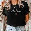 Italy Shirt, Italian Flag Heart T-shirt