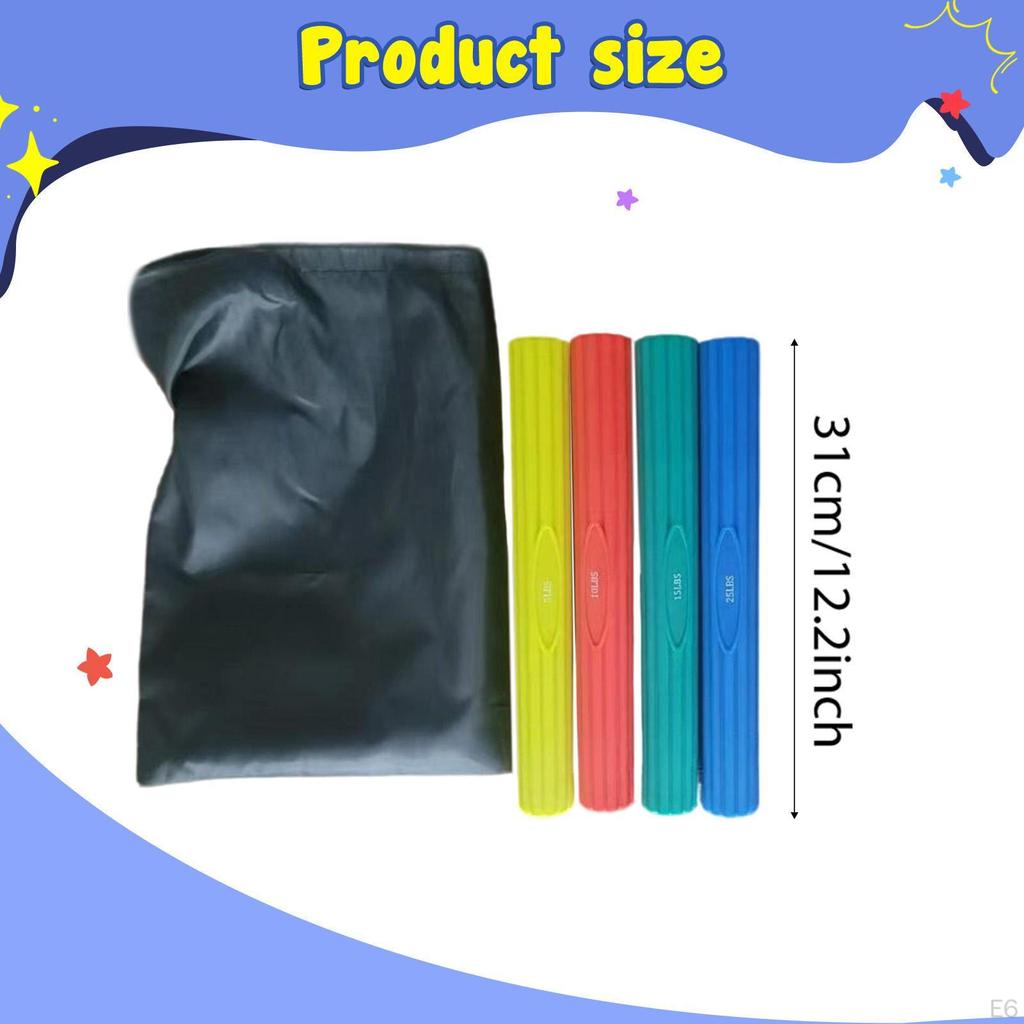 3-teiliges Widerstandsband für Tennisarm mit Drehstange, TPE-Konstruktion, geeignet für