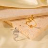 European & American Stainless Steel Snake Earrings - Fade-resistant, High-end, Minimalist, Cold Style Jewelry