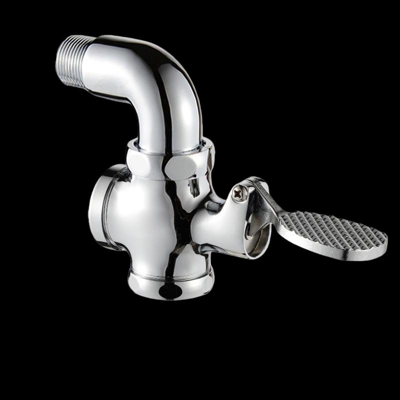Foot-Operated Toilet Flush Valve