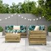 5 Piece Garden Sofa Set Pressure Treated Pine Wood