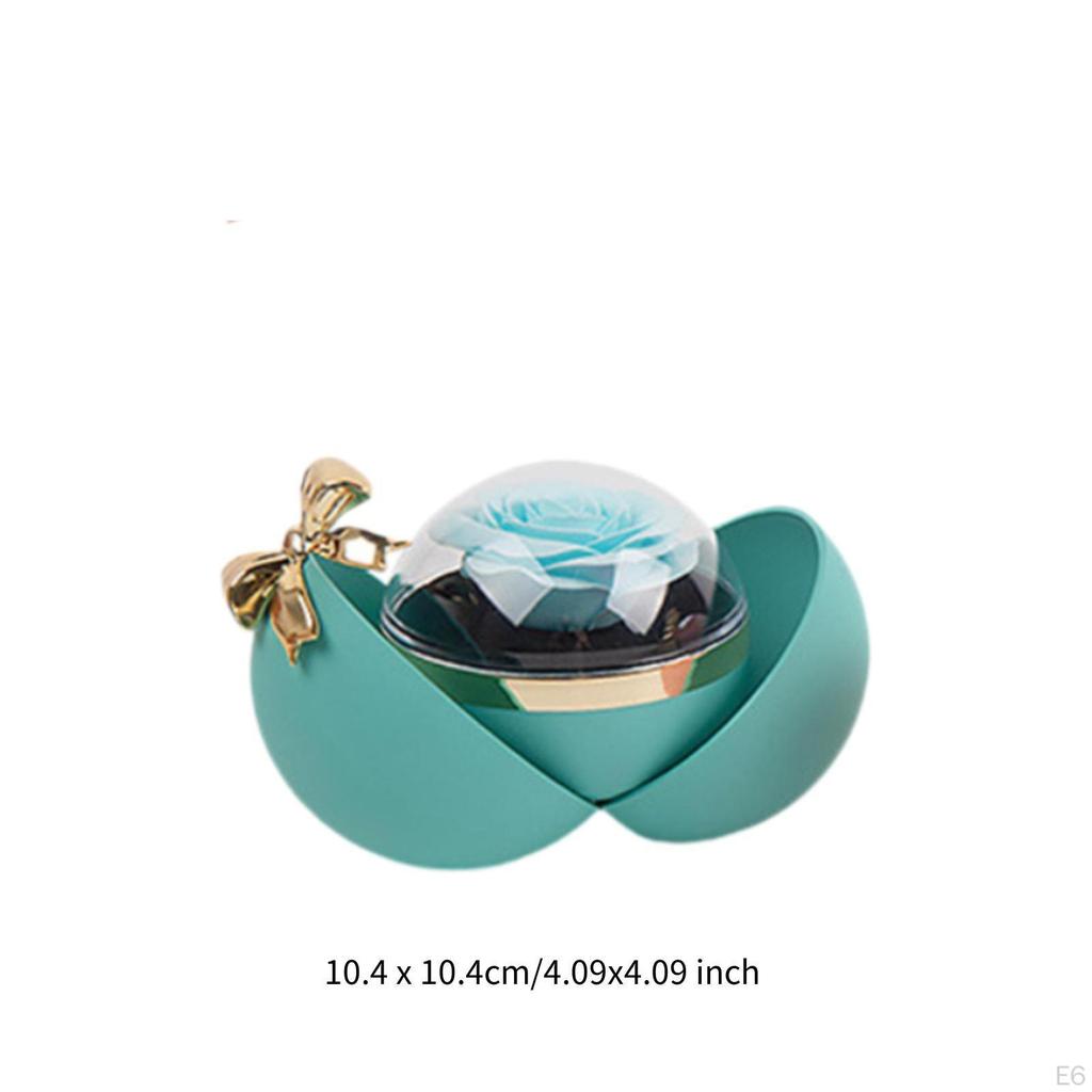 Jewelry Gift Box Trinket Container Romantic Storage Case Rings Holder for Birthday