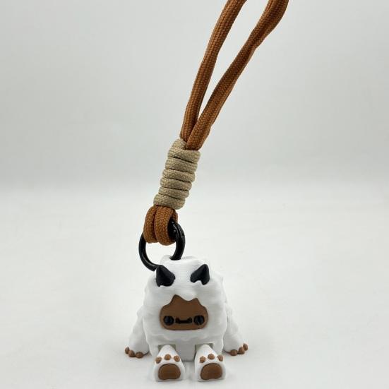 3D-printad snögubbe nyckelring Rörlig ledad ledad snögubbe nyckelring Hängande dekoration Ryggsäck Väska Handväska Berlock