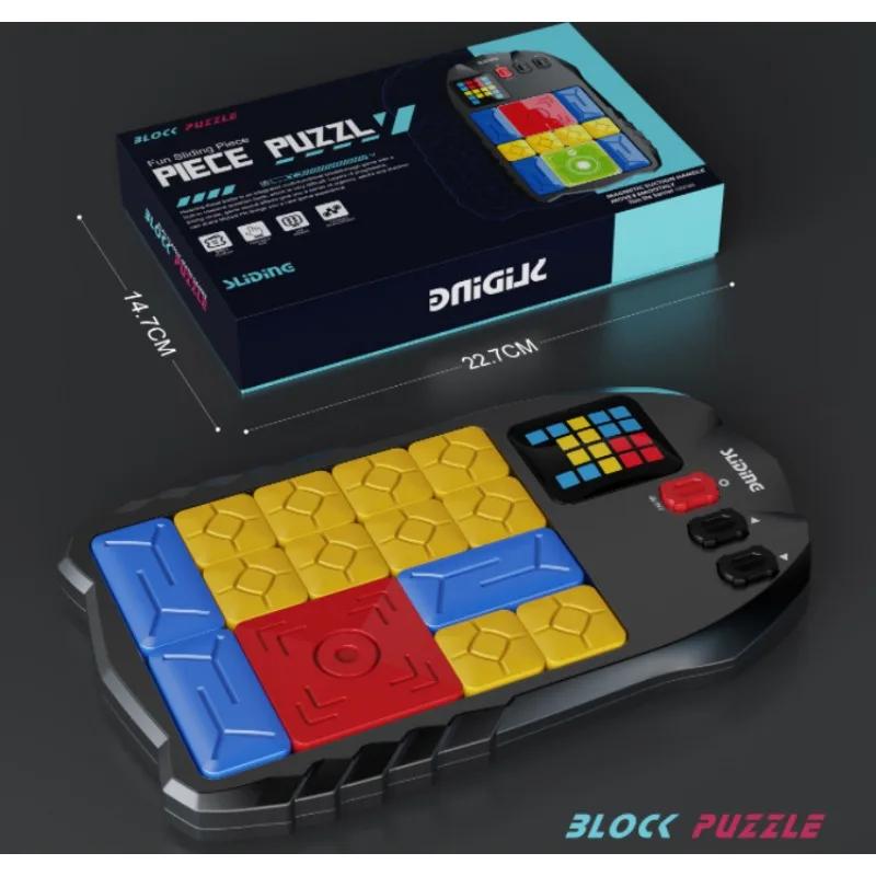 Huarong Road magnetischer Schieber, pädagogisches Kinderdenken Logik, Denktraining Gehirn brennend, Schulalter Brettspiel Spielzeug