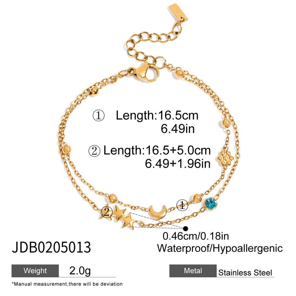 Women's Star Bracelet Small Design Starlight Light Luxury Versatile Fashion Jewelry for Daily Wear