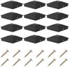 12Pcs Wood Fence Post Covers Sturdy Plastic Deck Post Cover Waterproof Heat Resistanc Deck Post Caps for Protecting Garden Fence