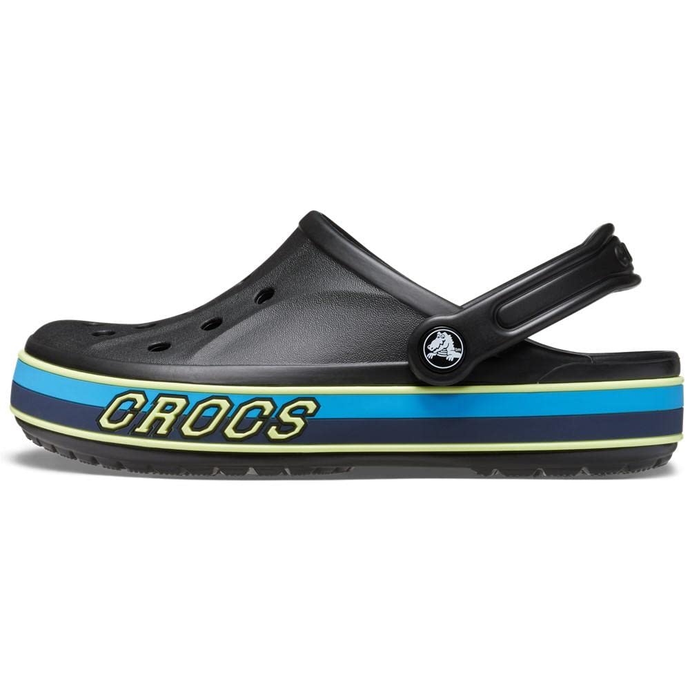 Crocs Unisex Bayaband Sport Band Clog 28cm Sandals, Black/Multi,