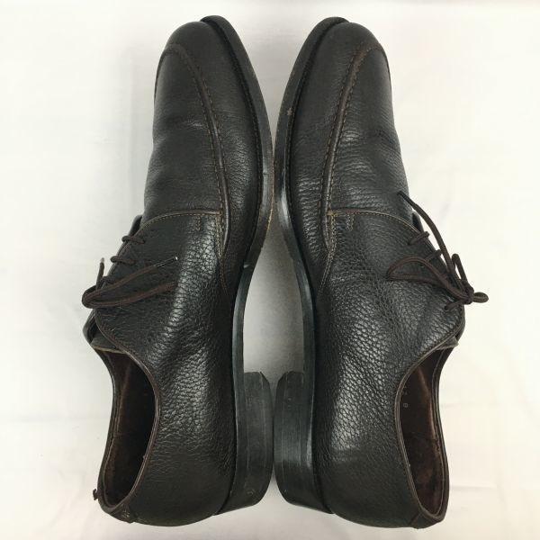 Vintage E.T. Wright Made in Italy U-Tip Business Shoes Dark Brown Size 12B / 28.5-29.5cm Men's(USED)