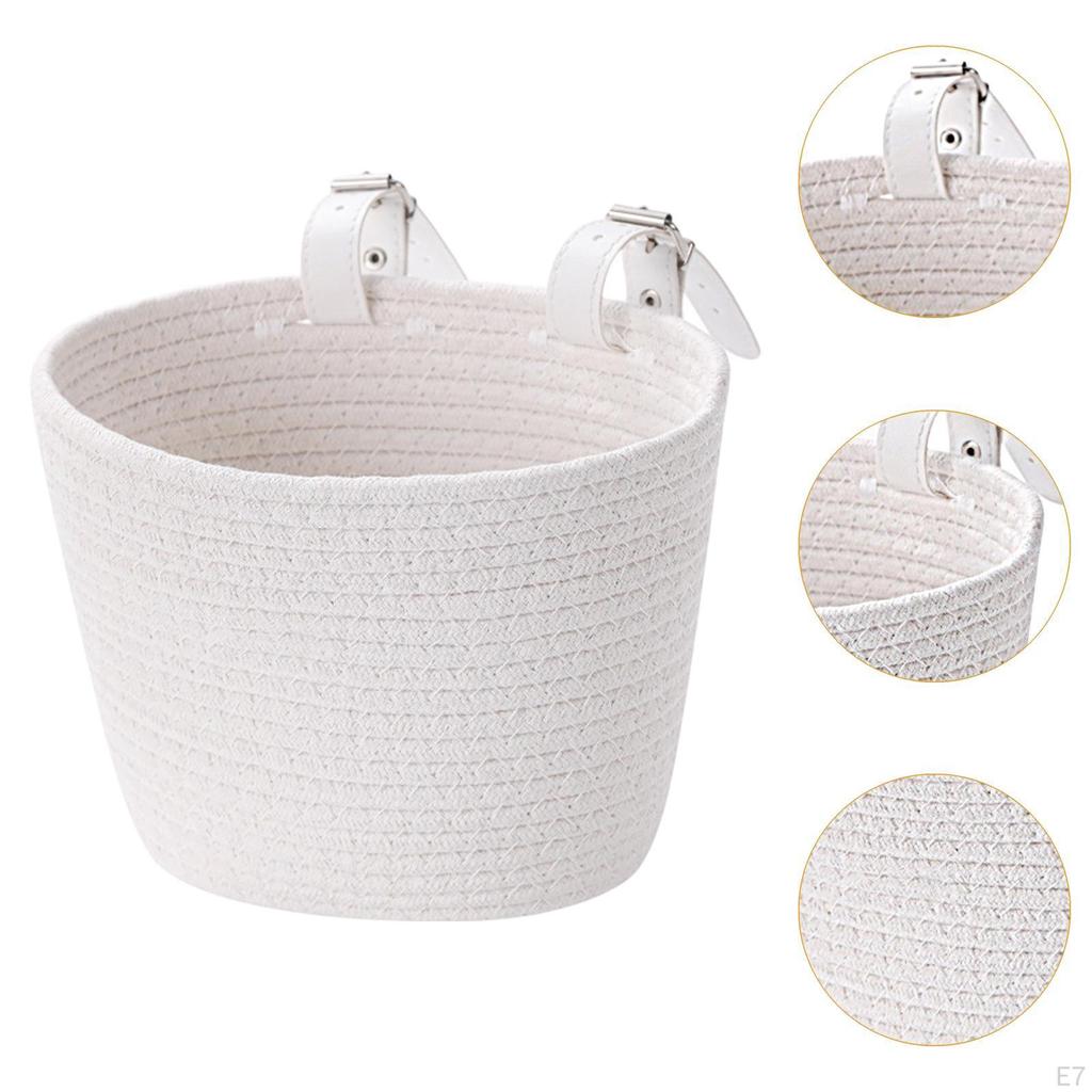 Kinderfahrradkorb Zubehör Dekoration, Gewebter Fahrradkorb vorne, für Kinder