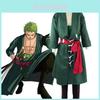 Authentic Anime One Piece Roronoa Zoro 4pcs Halloween Costume Set