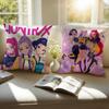 Popular Virtual American Band HHUNTRX Cushion Cover Pillowcase Antidustmite Invisible Zipper Short Plush Sofa Cushion