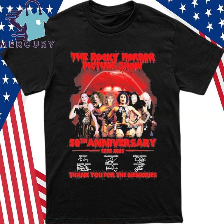 The Rocky Horror Picture Show 50th Anniversary 1975-2025 T-Shirt Unisex T-Shirt L