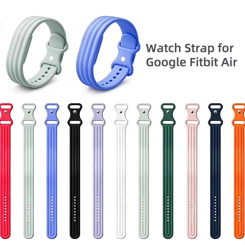 Neuer Eingang Uhrenarmband Silikon Ersatz-Uhrenarmband Armband für Google Fitbit Air Smart Band Armband Gürtel