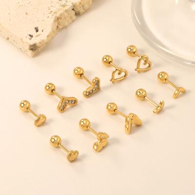 2026 European and American Love Stud Earrings, Fashionable Niche High-end Simple and Versatile Earrings
