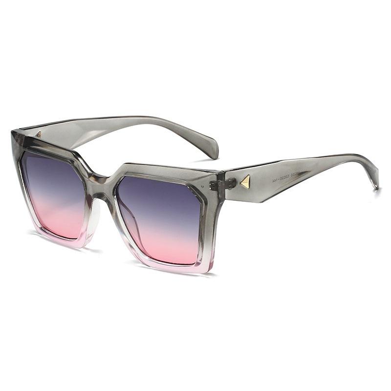 New fashion large frame square retro classic sunglasses ins casual versatile personality trend street sunglasses