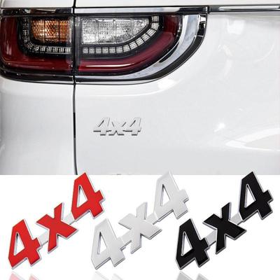 Off-Road 4X4 Metal Body 3D Stereo Logo Exterior Sticker for Tail Decoration