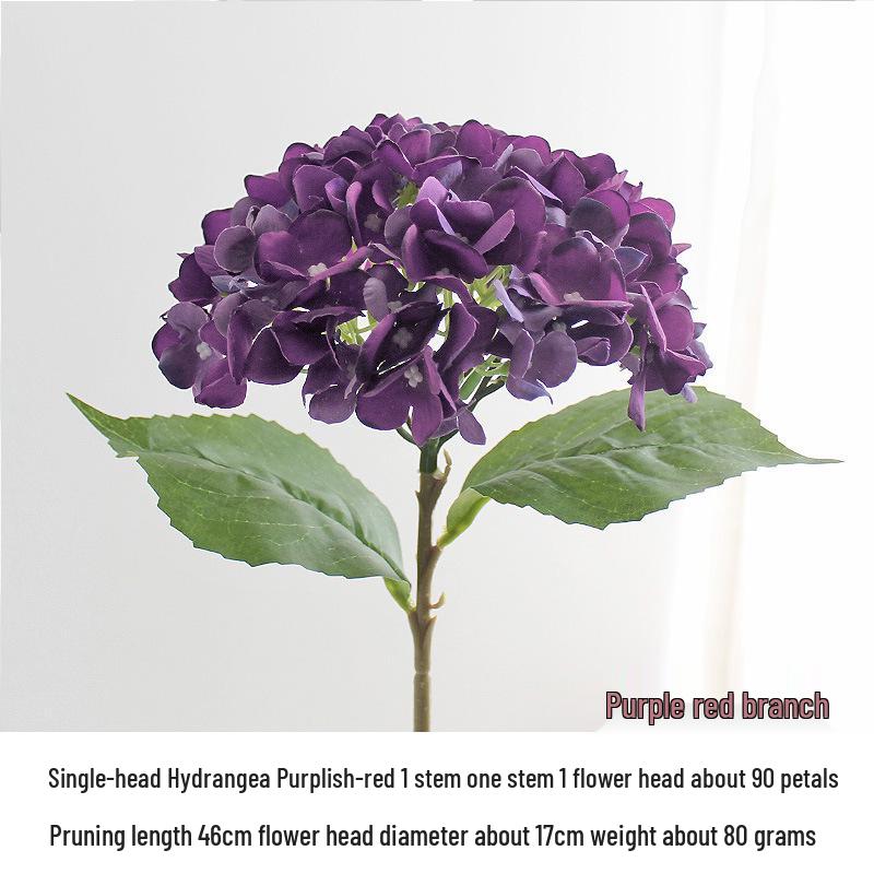 Silk Hydrangea Flowers - Decorative Artificial Ornaments for Weddings, Available in 24 Colors