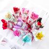 Beautiful Dry Flowers Fridge Magnets Babysbreath Rose Sunflower Flower Bouquet Fridge Stickers Wedding Gifts Home Decoration