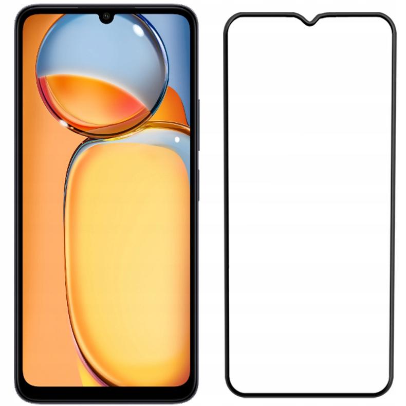 2x TEMPERED GLASS FOR XIAOMI REDMI 13C FULL SCREEN COVERAGE 5D GLASS