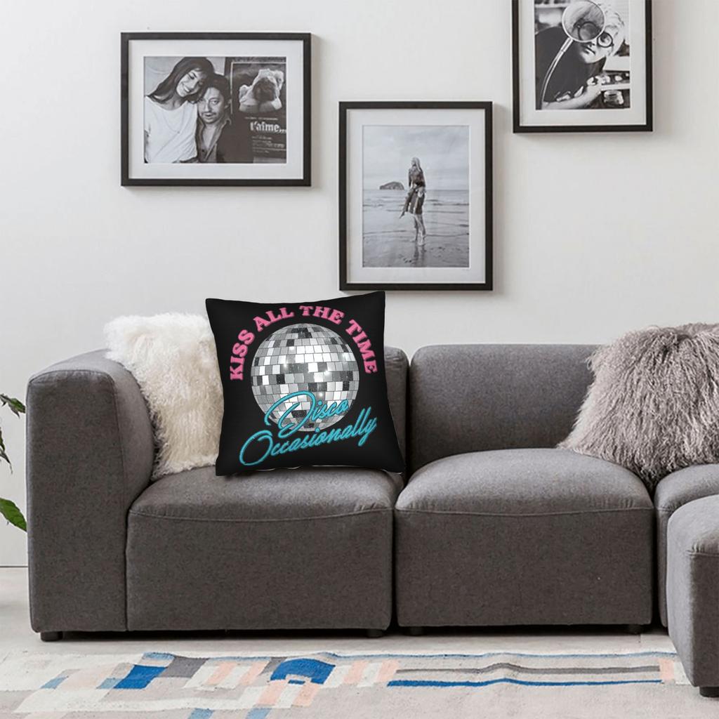 Harrys Styles Kiss All The Time Disco Occasionally Pillowcase Printed Cushion Cover Gift Throw Pillow Case Cover Home Zippered