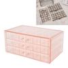 Jewelry Box 3 Layer 72 Cells Antioxidant Acrylic Clear Jewelry   for Earring Necklace