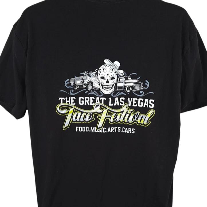 Project Taco T Shirt Mens Size XL Black Great Las Vegas Taco Festival S
