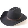 Popular European and American Classic Imitation Cashmere Felt Hat, Men's and Women's Fashion Seamless Edge Western Cowboy Hat