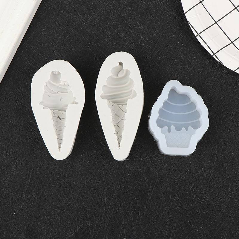 Ice Cream Cone Chocolate Fondant Silicone Mold  Baby Birthday Cake Mold