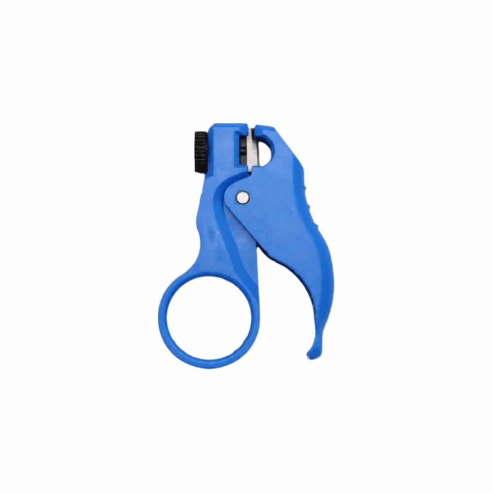 Spring Assisted Mini Wire Stripper One-Handed Cable Stripper for Cat5e-Cat8 Network Cable