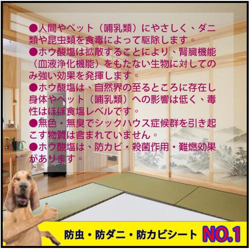 UBUG Insect, Mite, and Mold Repellent Sheet for 3-Tatami Mats (DIY). Moisture-proof and insect-proof sheet for 3-Tatami mats. Semi-permanent protectio