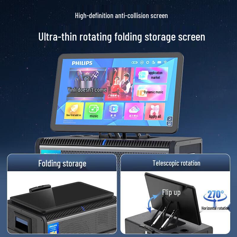 Philips SD380 FM Portable KTV Karaoke Bluetooth Speaker