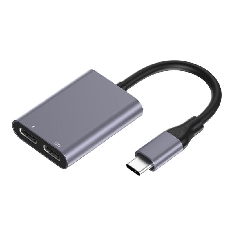 Portable AR Glasses Expansion Hubs Featuring USB A and USB C Port for Efficient Device Connectivitys