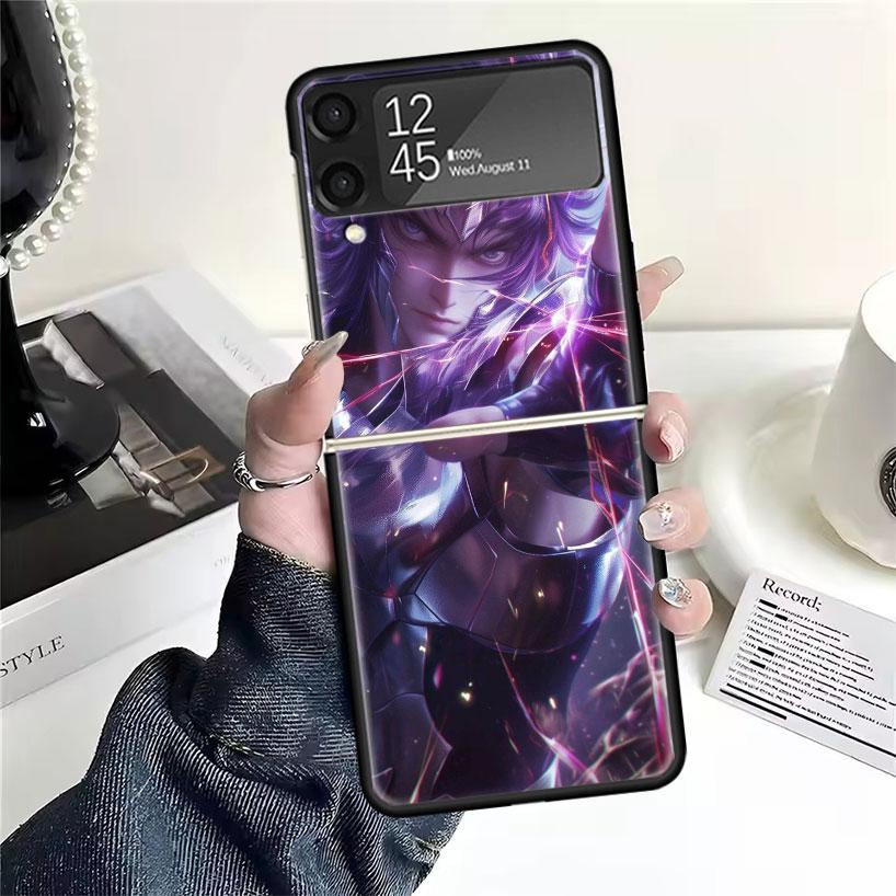 Saint Seiya Coole Hüllen Für Samsung Galaxy Z Flip 4 5 6 7 3 Z Flip7 Flip6 Flip4 Flip5 Flip3 5G Hart Stoßfest Fundas Hülle