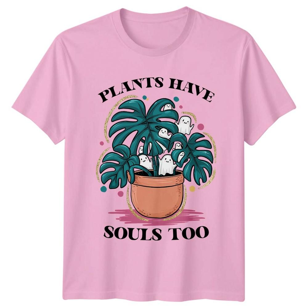Anche le Piante Hanno Anima T-Shirt Unisex Piante da Interno Giardinaggio Regalo di Halloween