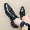 Dress Shoes Men High Quality Handmade Oxfords Leather Suit Shoes Business Footwear Wedding Formal Italian Shoes Men