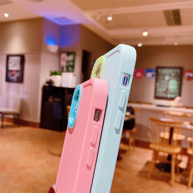 2 In 1 Lens Frame Silicone Phone Case For Iphone 13 12 11 14pro Max Xr Xs Max X 14pro 13 12 Shockproof Soft Candy Color Cover