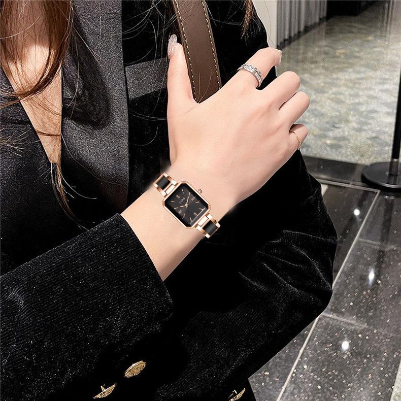 UTHAI L102 Uhr für Damen Leichter Luxus Einfache Schönheit Hochwertiger Edelstahl Wasserdicht Damenmode Uhr Uhren Geschenk