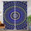 Elegant Room Curtains for Living Room Trippy Vibrant Mandalas Tulle for Bedroom Home Interior Curtains 2 Pieces Window Curtain