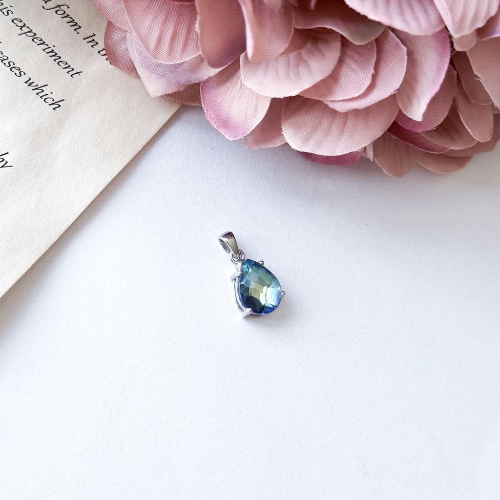 Серебряная подвеска с мистик топазом 3.175ct (2158004)