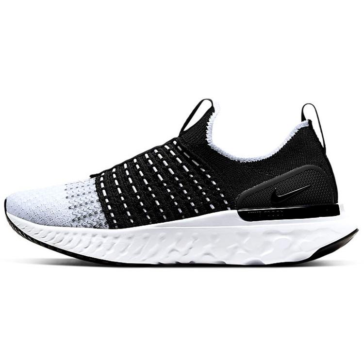 (WMNS) Nike React Phantom Run Flyknit 2  Black White  Women s CJ0280-001 EU 37.5