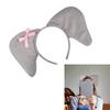 2Pcs Elephant Costume Set Elephant Ears Headband with Elephant Tail for Kids Girls Halloween Cosplay Party Costumes