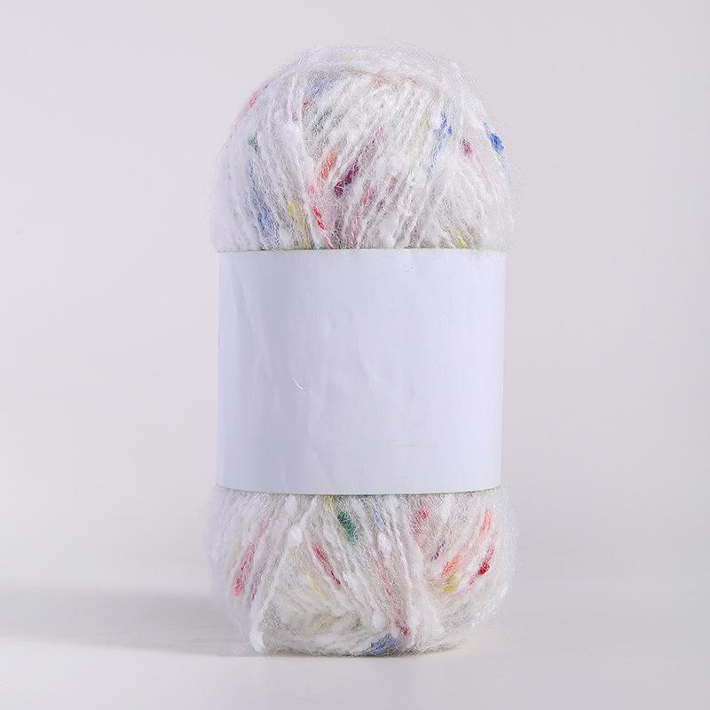 Kolorowa moherowa polarowa ręcznie tkana nić DIY do szalików, czapek, toreb, ubrań i lalek