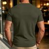 Men's Fashion Cotton Neck Short Sleeve T-Shirt for Everyday Casual Wear