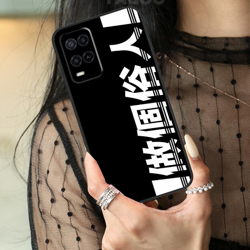 Interesting Chinese Characters Case For Oppo A80 A60 A40 A17 A57 A77 A74 A54 A94 A78 A98 A18 A38 A58 A96 A76 A16 A15 A5 Pro