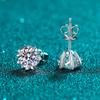 2CT D Color Moissanite Snowflake Earrings Ultra Sparkling Imitation US Imported Earrings for Women