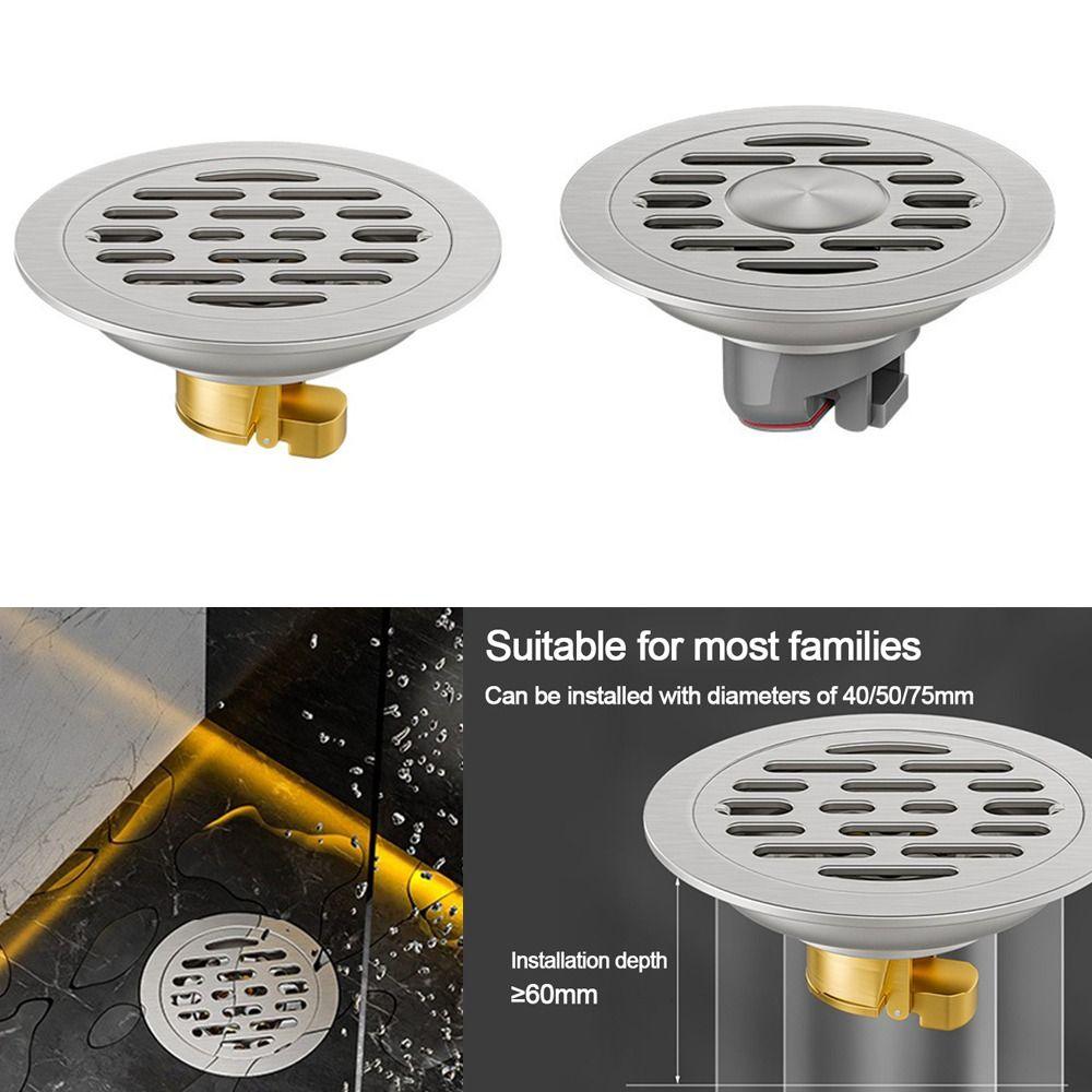 304 Stainless Steel Sink Strainer Dual-purpose Floor Drain  Bathroom Washing Machine Accessories