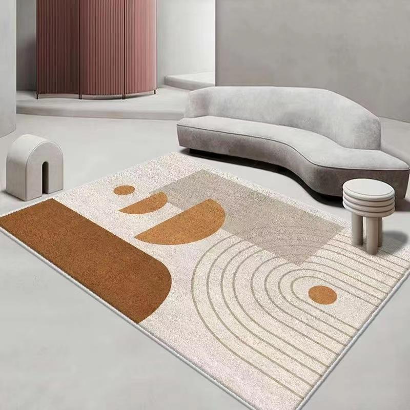 Kašmírový koberec do obývacího pokoje, jednoduchý koberec pod čajový stolek do ložnice, lehký luxusní styl Ins, bytový koberec k posteli