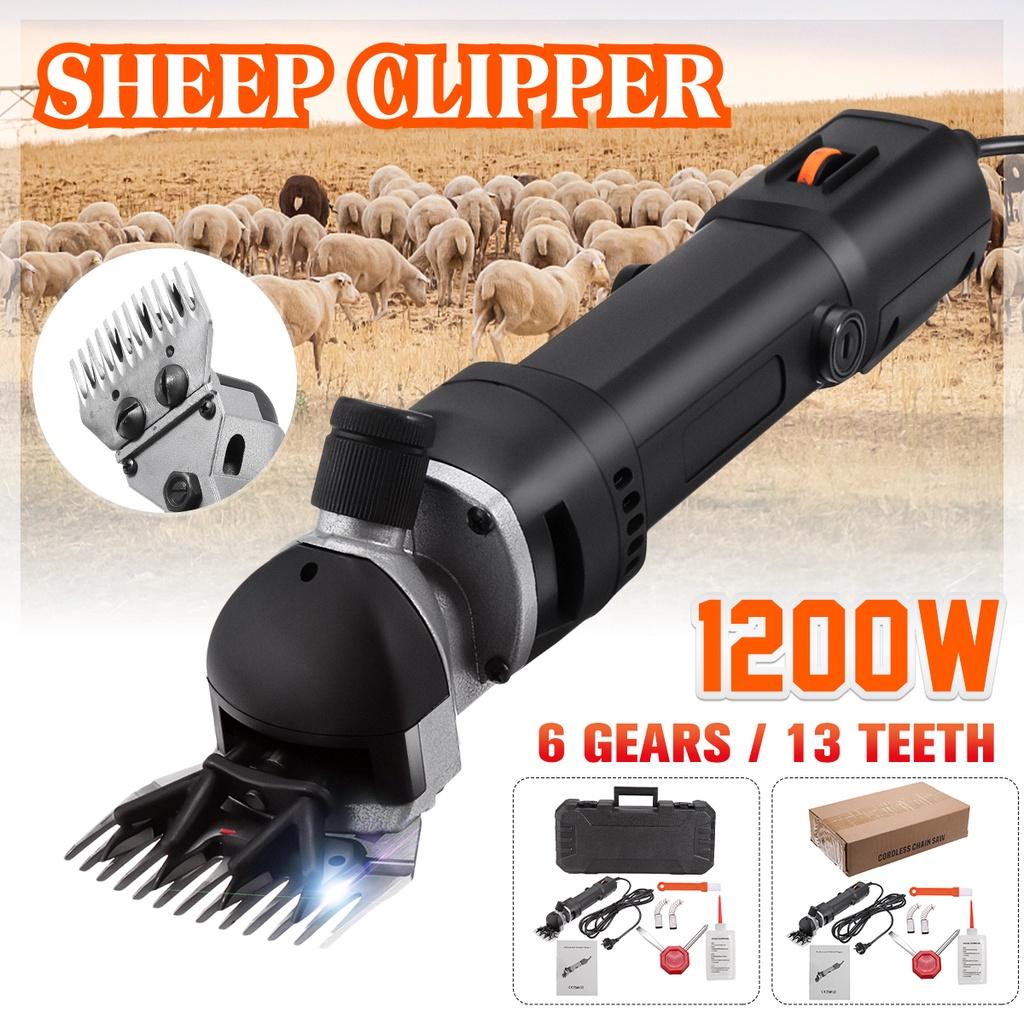 1200W 6 speed Electric Sheep Pet Hair Clipper Shearing Kit Shear Wool Cut Goat Pet Animal Shearing Supplies Farm Cut Machine